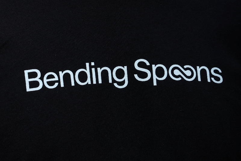 The company logo for Bending Spoons, is displayed at the opening bell ceremony during the company’s IPO at the Nasdaq Market Site in New York City, U.S., July 1, 2026.