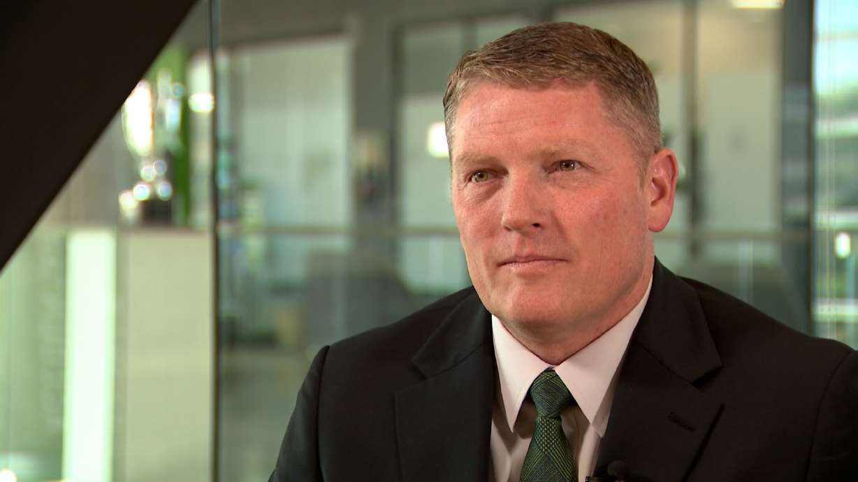 Utah Valley University President Jon Anderson speaks with KSL on Sept. 2.