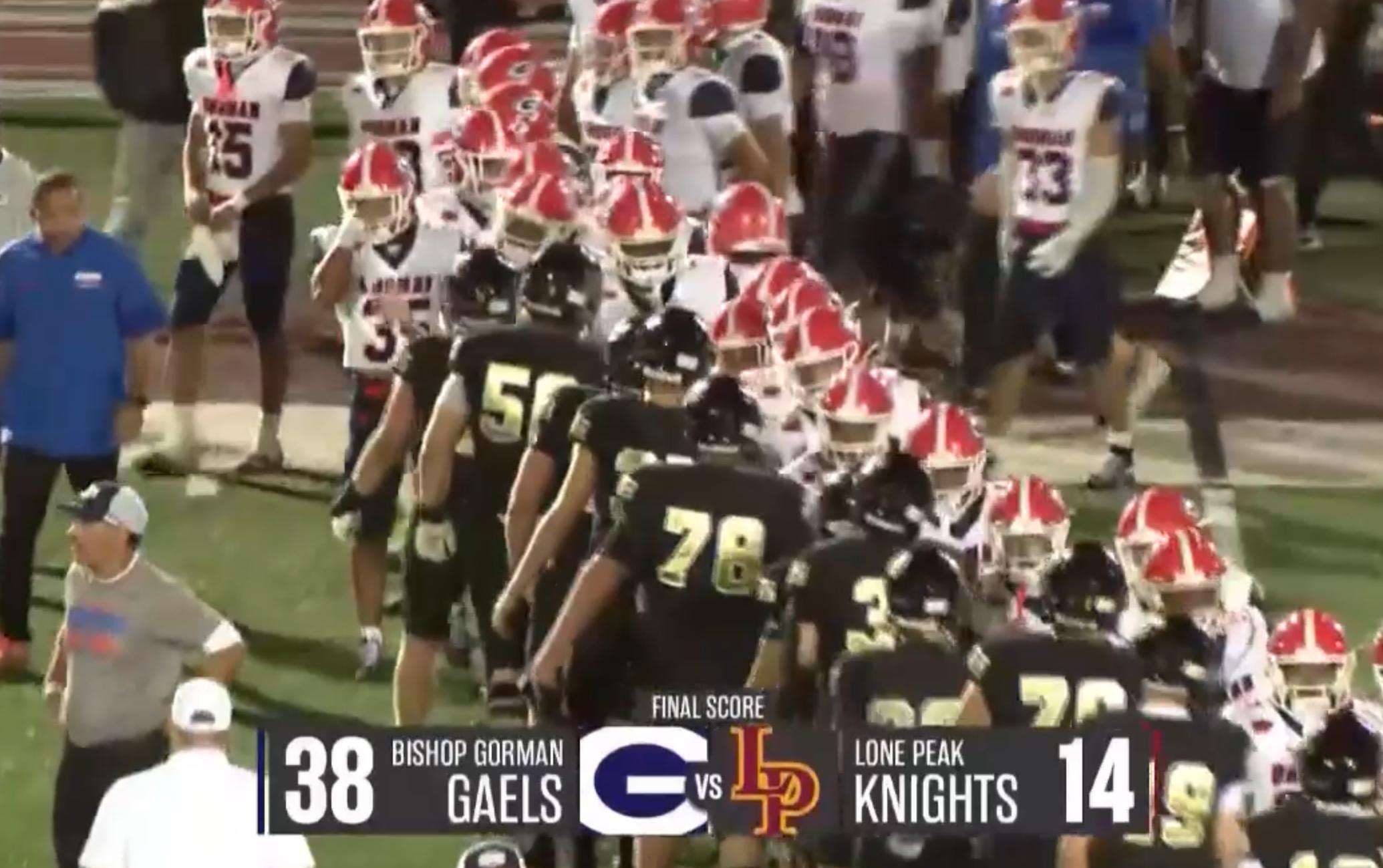 Cafe Rio Game Night Live players of the game: Bishop Gorman's Tamatoa Gaoteote, Brayley Manning