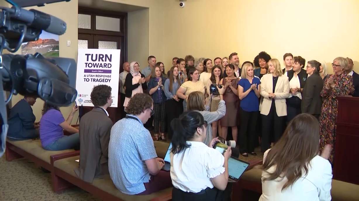An event encouraging people to step outside their political bubbles and engage with neighbors whose opinions may differ was held on the Utah Valley University campus on Thursday.
