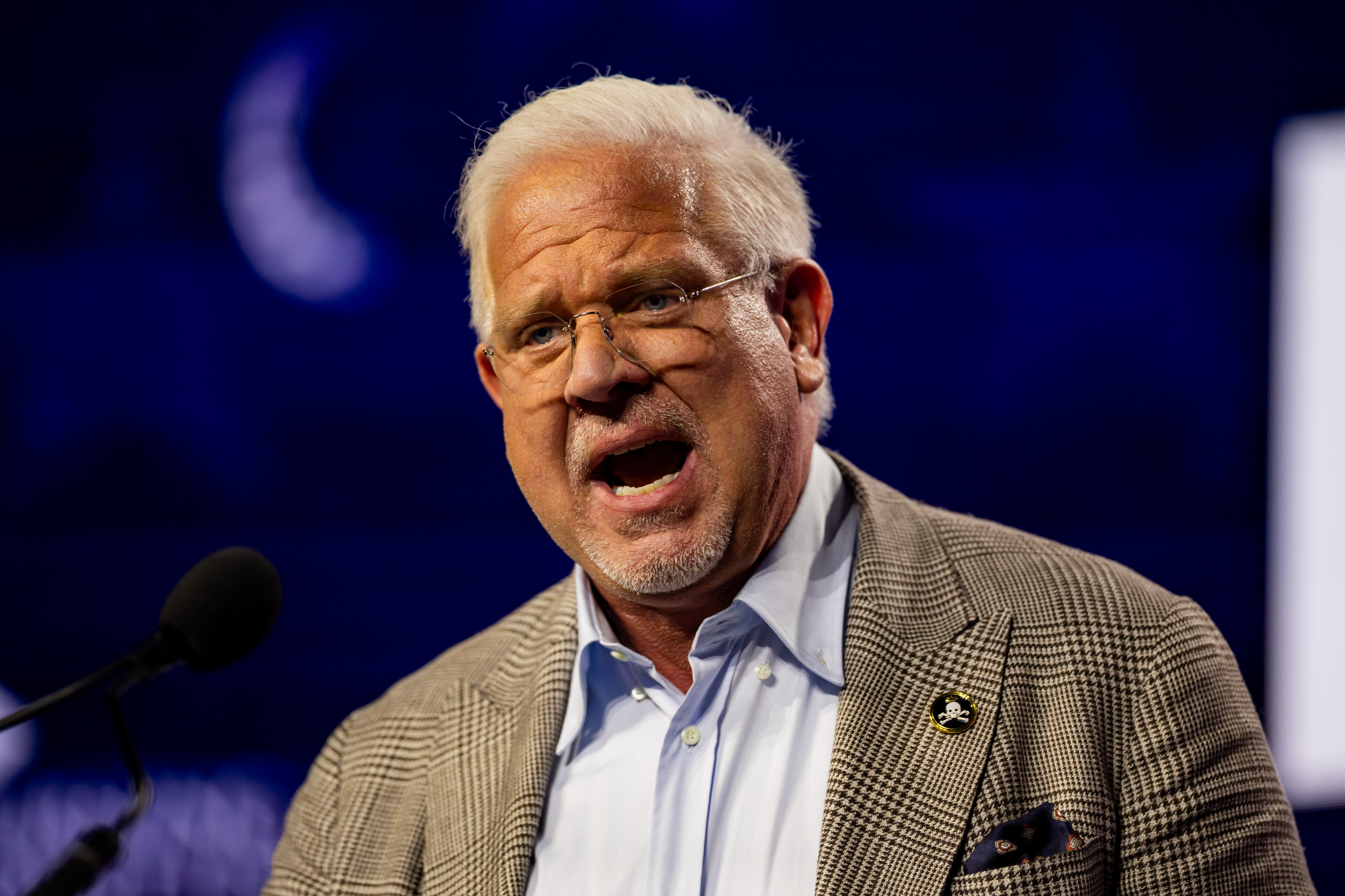 Glenn Beck speaks at The Freedom Built to Last Memorial Honoring Charlie Kirk hosted by Turning Point USA at the UCCU Center in Orem on Thursday, Sept. 10, 2026.