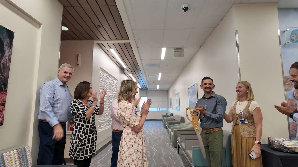A ribbon was cut Wednesday on an expansion for the cancer center at St. George Regional Hospital.
