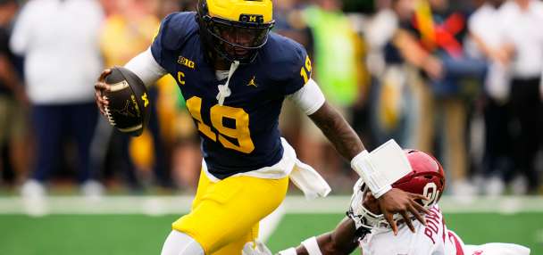 Michigan bounces back and beats No. 11 Oklahoma 17-10 after an INT late in game sets up go-ahead TD