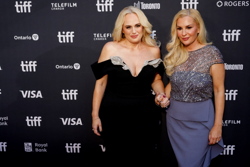 Rebel Wilson and her wife Ramona Agruma attend the red carpet for "Girl Group" at the Toronto International Film Festival (TIFF) in Toronto, Ontario, Canada, September 11, 2026.