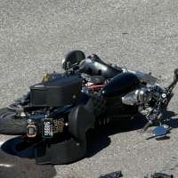Motorcyclist dies in crash during motorcade honoring fallen firefighters
