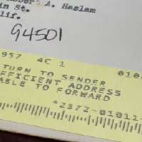 Church letter postmarked in 1955 returned to sender