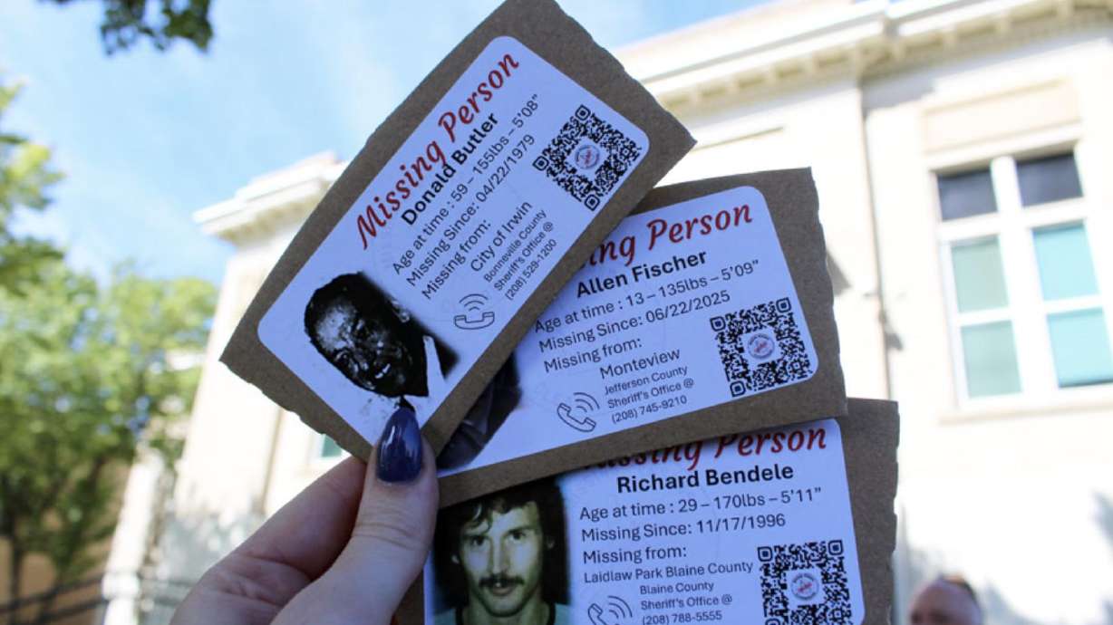 Coffee sleeves used at various coffee shops in Idaho Falls on Saturday morning to raise awareness for those who are missing in Idaho.
