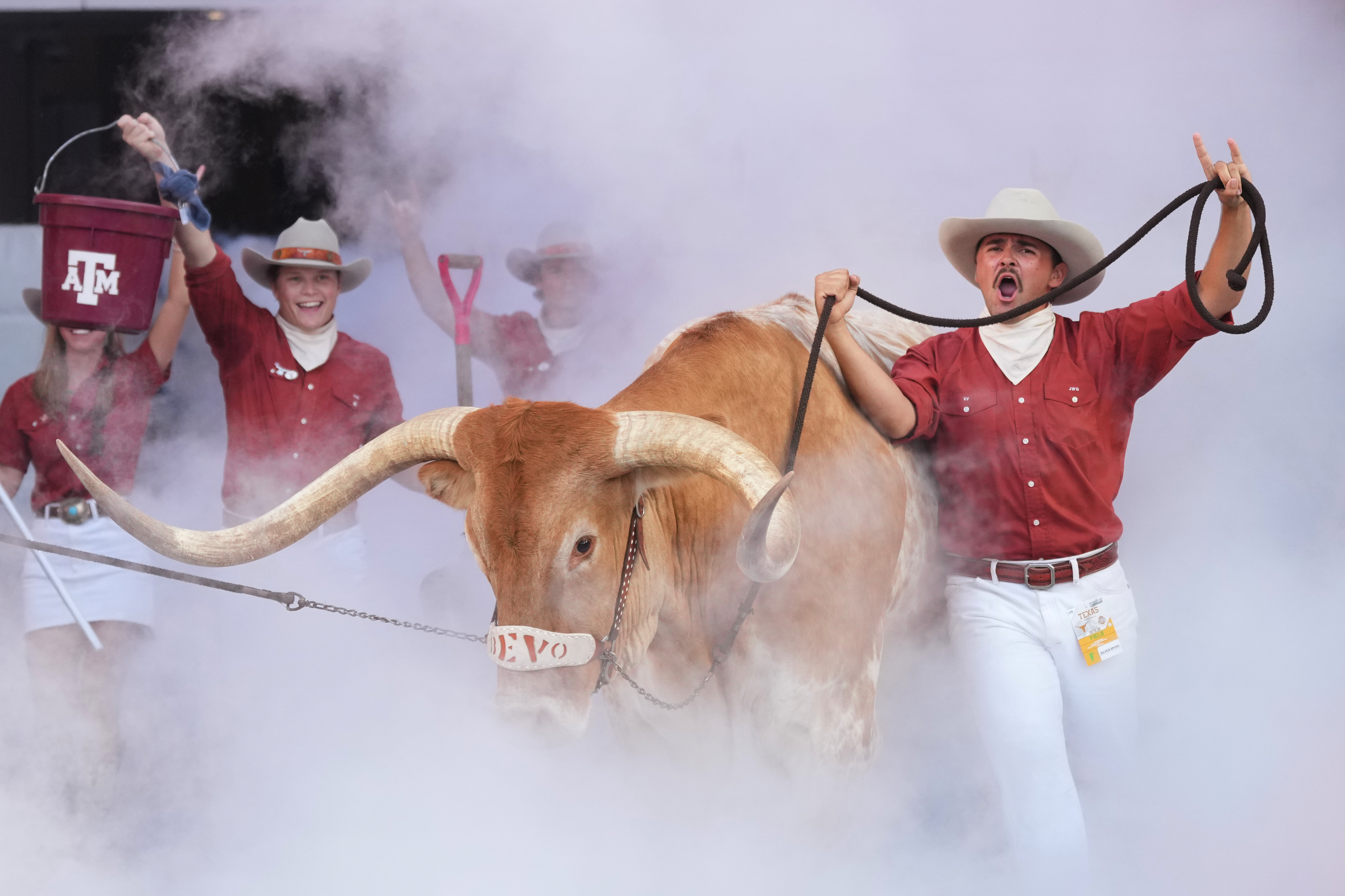 Top-ranked Texas likes the view from No. 1 but is focused on long season ahead