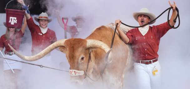 Top-ranked Texas likes the view from No. 1 but is focused on long season ahead