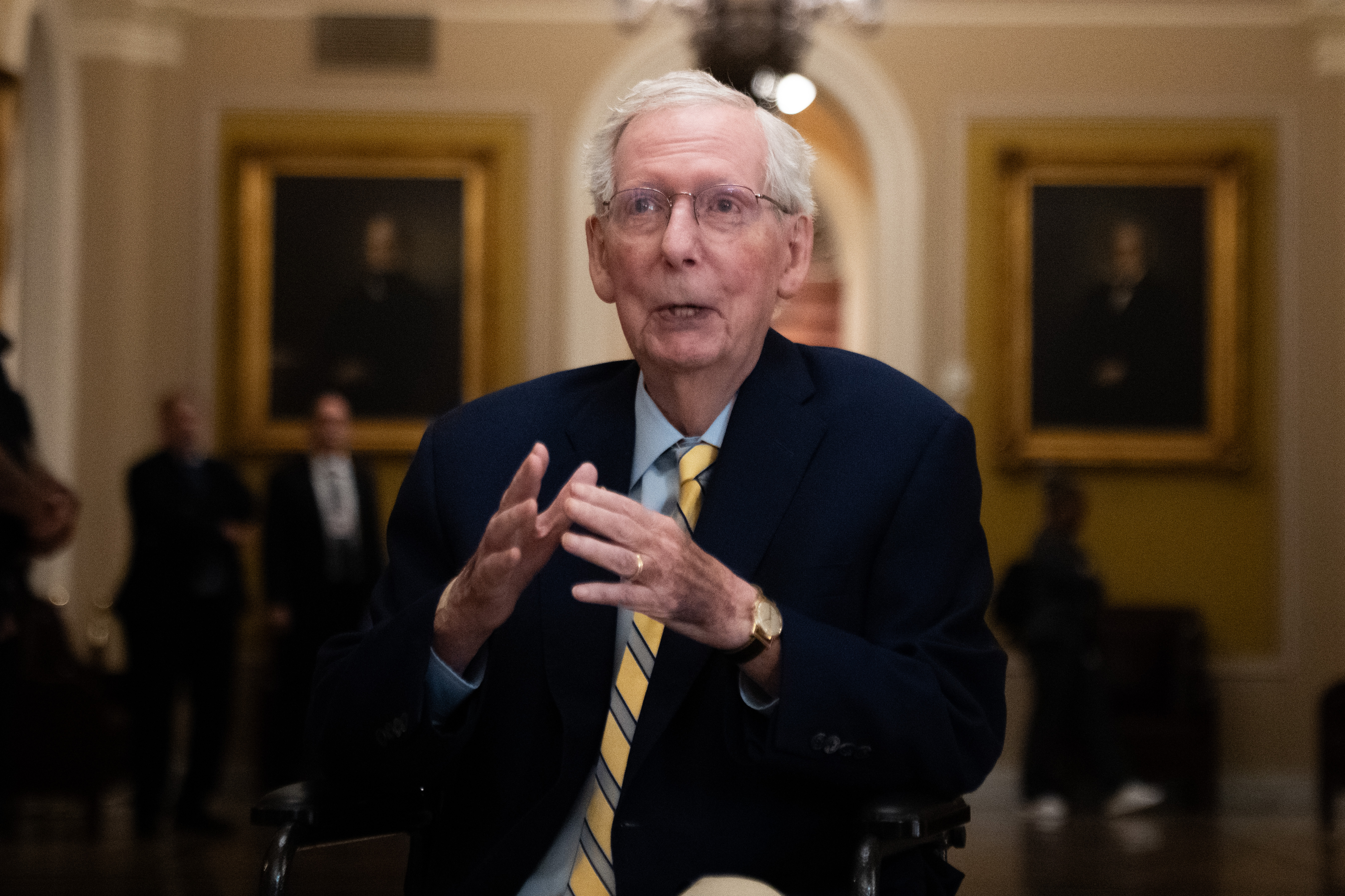 Sen. Mitch McConnell returns to the Senate after 3-month health-related absence