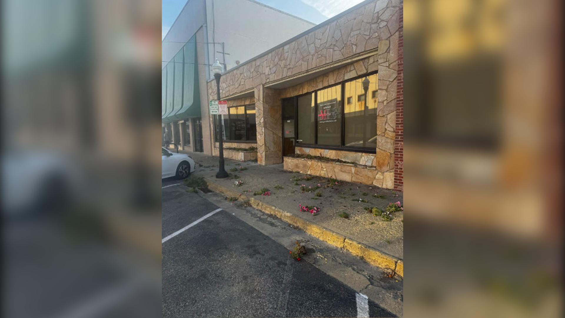 Medical Recovery Center in Idaho Falls, Idaho, after an early morning vandalism spree, Saturday. Shane Dial, president of the Downtown Merchants Association, said the culprit was likely under the influence or suffering from a mental health crisis.
