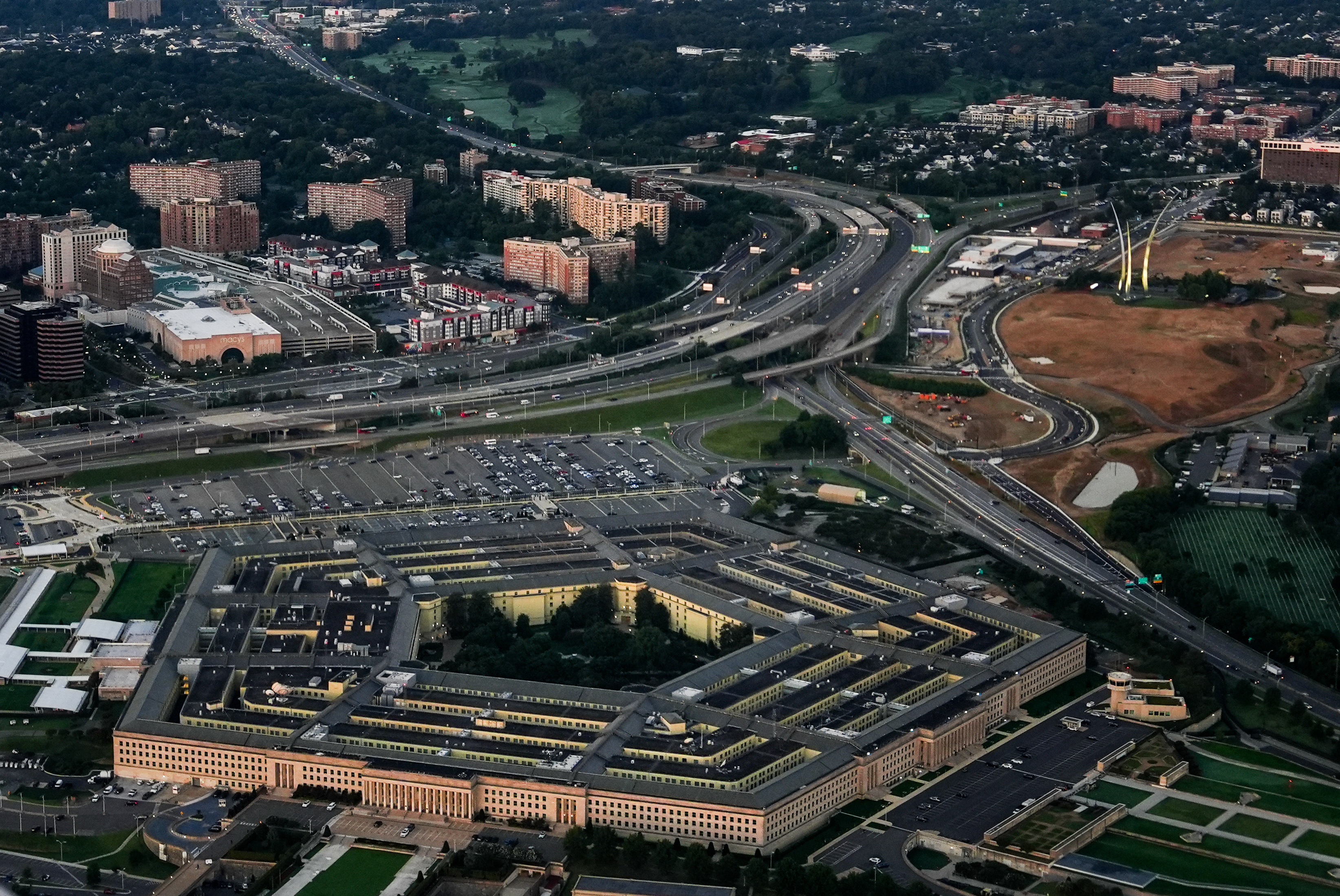 The Pentagon on Sept. 8 in Washington. The Department of Defense directed 30 colleges to cut ties with "foreign entities of concern" on Wednesday.