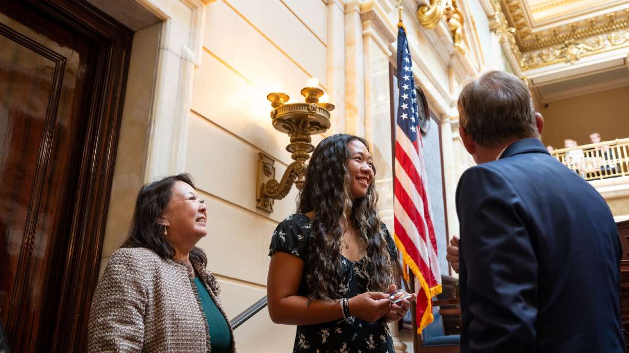 Ashley Lam was honored at the Utah State Capitol for winning the Utah Women's State Amateur Championship this summer.