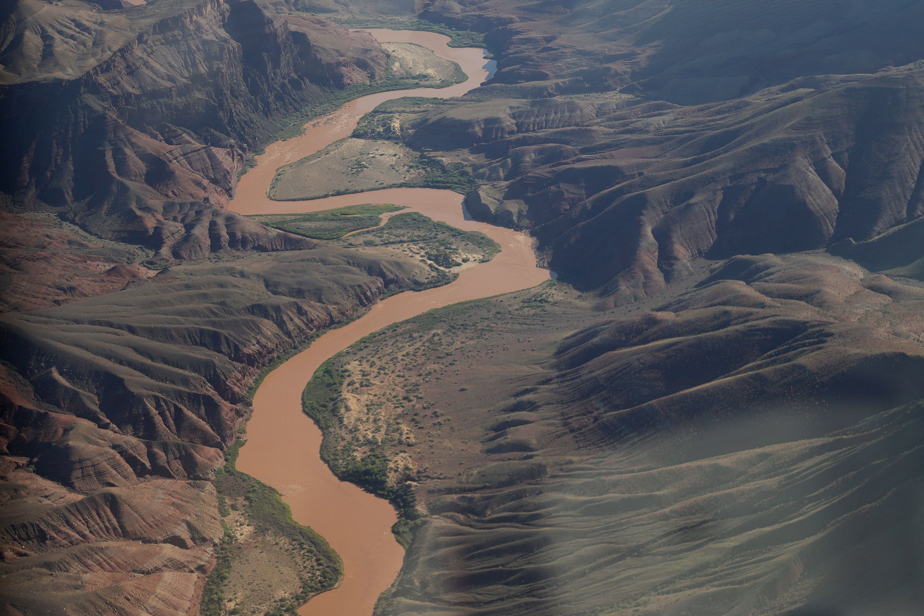 The Colorado River is seen at Grand Canyon National Park on September 1, 2026.