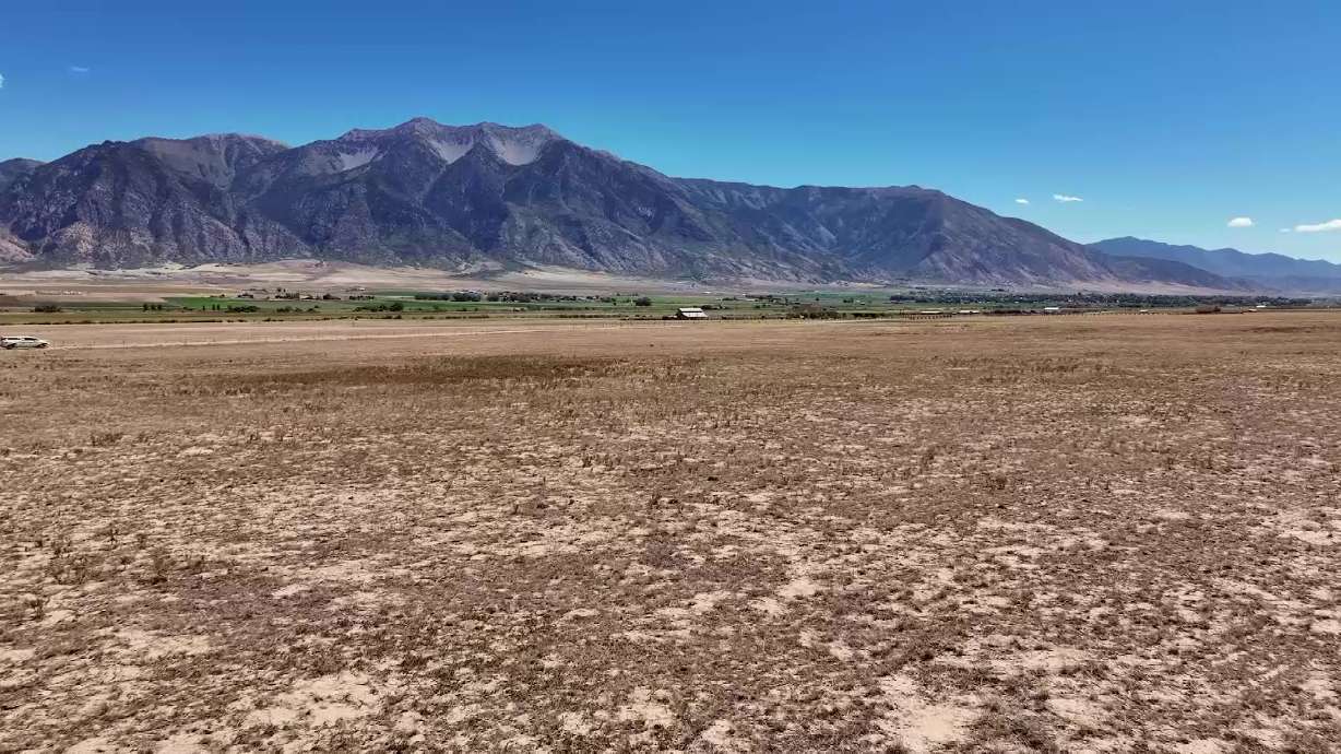 The land where a proposed data center in Mona is pictured. A group of Mona residents has filed an appeal asking Juab County commissioners to reverse approval of a large data center project they say was approved without meaningful public awareness or input.
