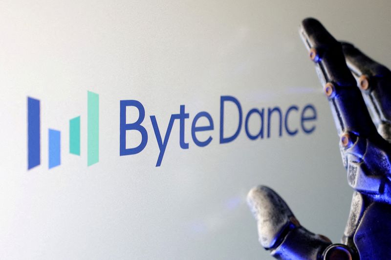 FILE PHOTO: Bytedance logo is seen in this illustration taken February 8, 2025.