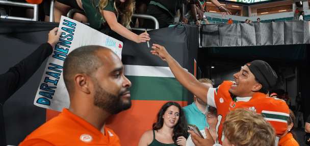 No. 5 Miami is showing off its depth on offense after 2 blowout wins to open the season