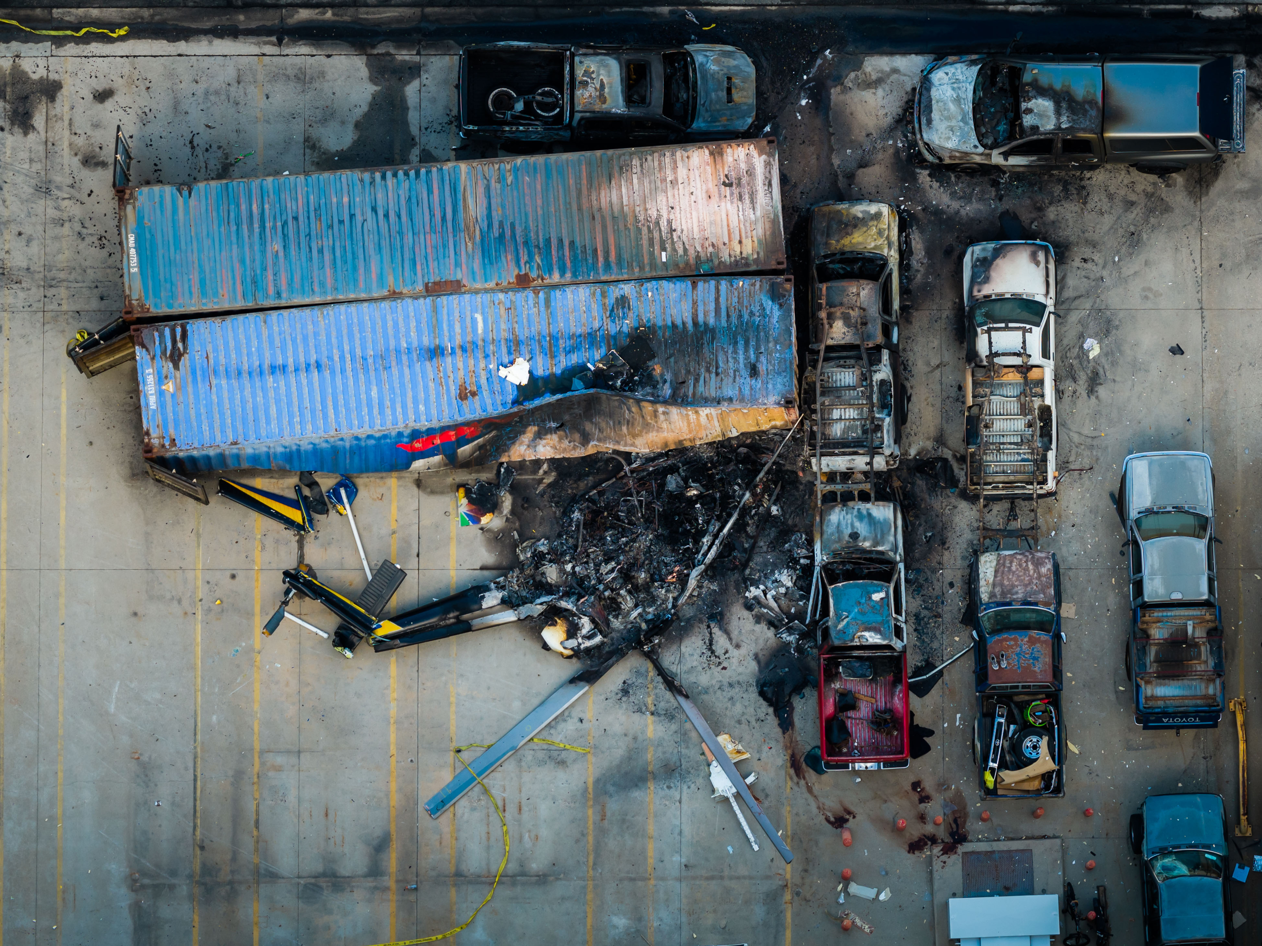Driver arrested in bus collision that happened before news helicopter crash in LA