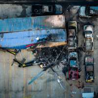 Driver arrested in bus collision that happened before news helicopter crash in LA