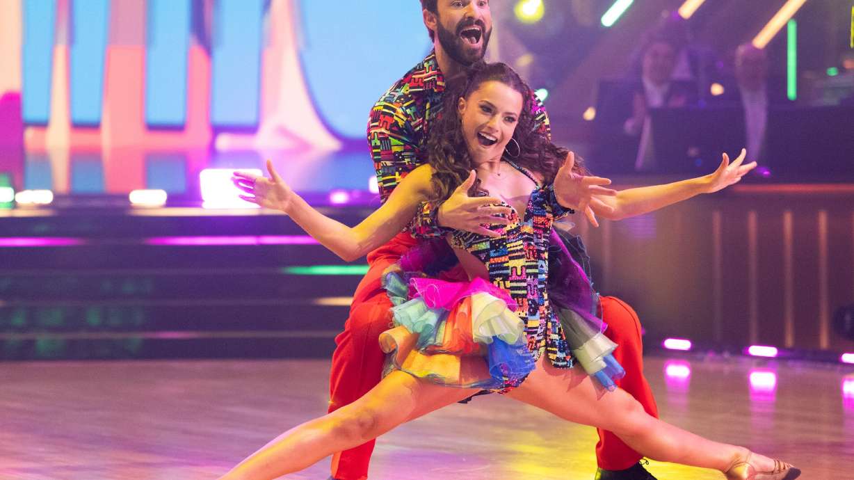 Utah's Connor Leavitt performs with his dance partner Adele Zaikman on ABC's "Dancing with the Stars," Tuesday.