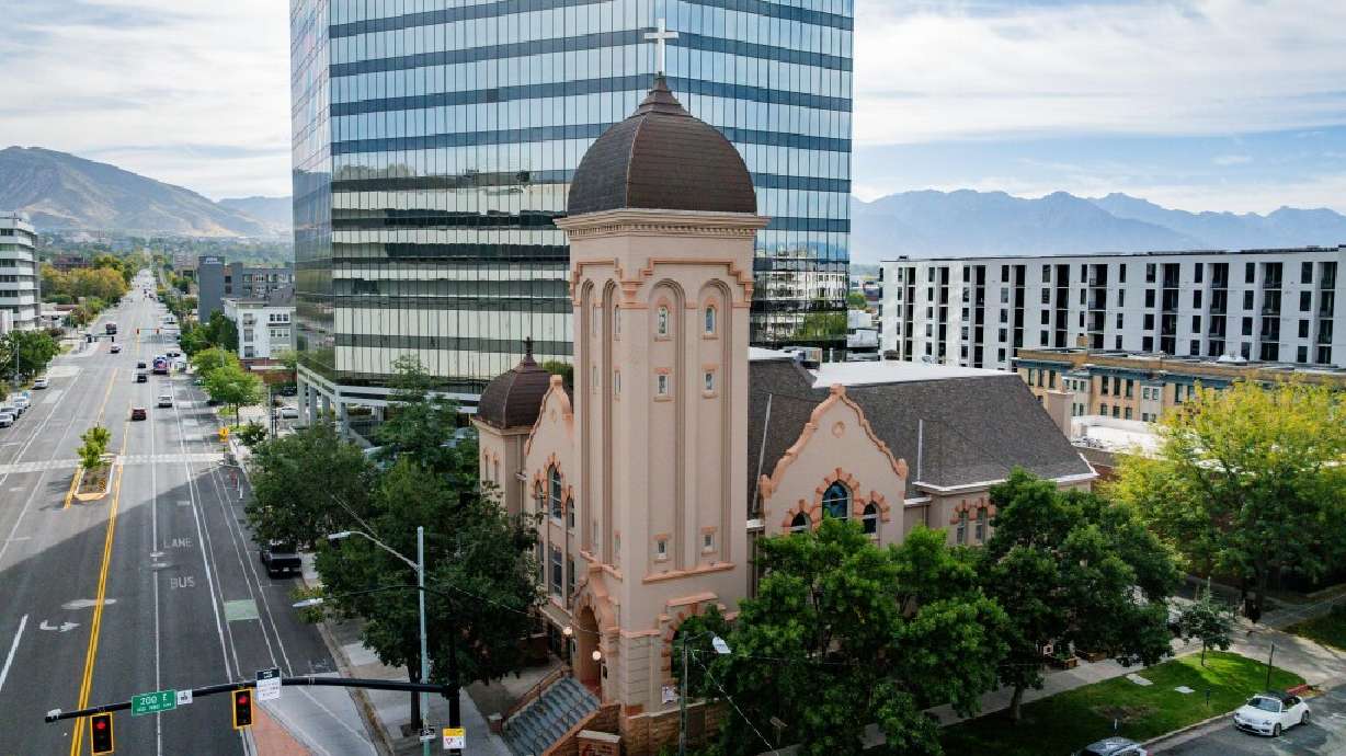 The First United Methodist Church in Salt Lake City on Tuesday.