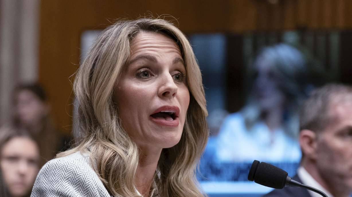 Dr. Nicole Saphier, surgeon general nominee, testifies before the Senate Committee on Health, Education, Labor and Pensions during a confirmation hearing on Capitol Hill, Wednesday, in Washington. Saphier was grilled over her stance on childhood vaccines.