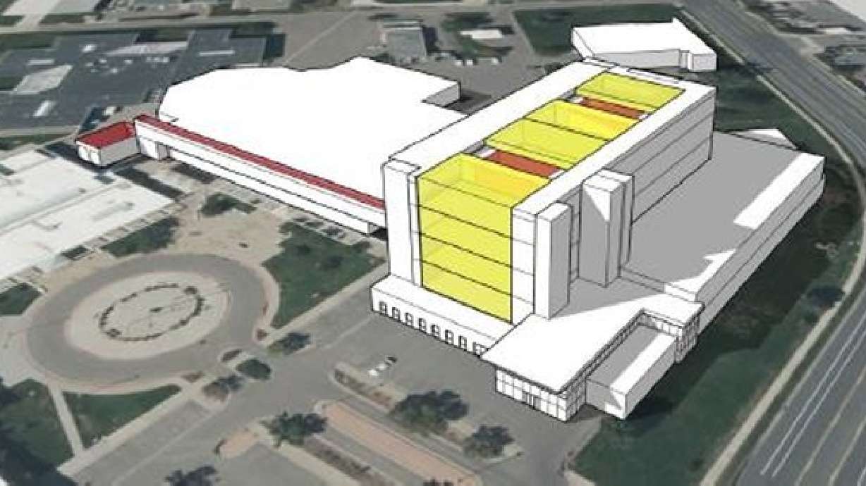 A rendering of what the proposed Davis County Justice Center may look like. The proposal could lead to a new justice center that combines a new courthouse and county attorney offices in one building in Farmington.
