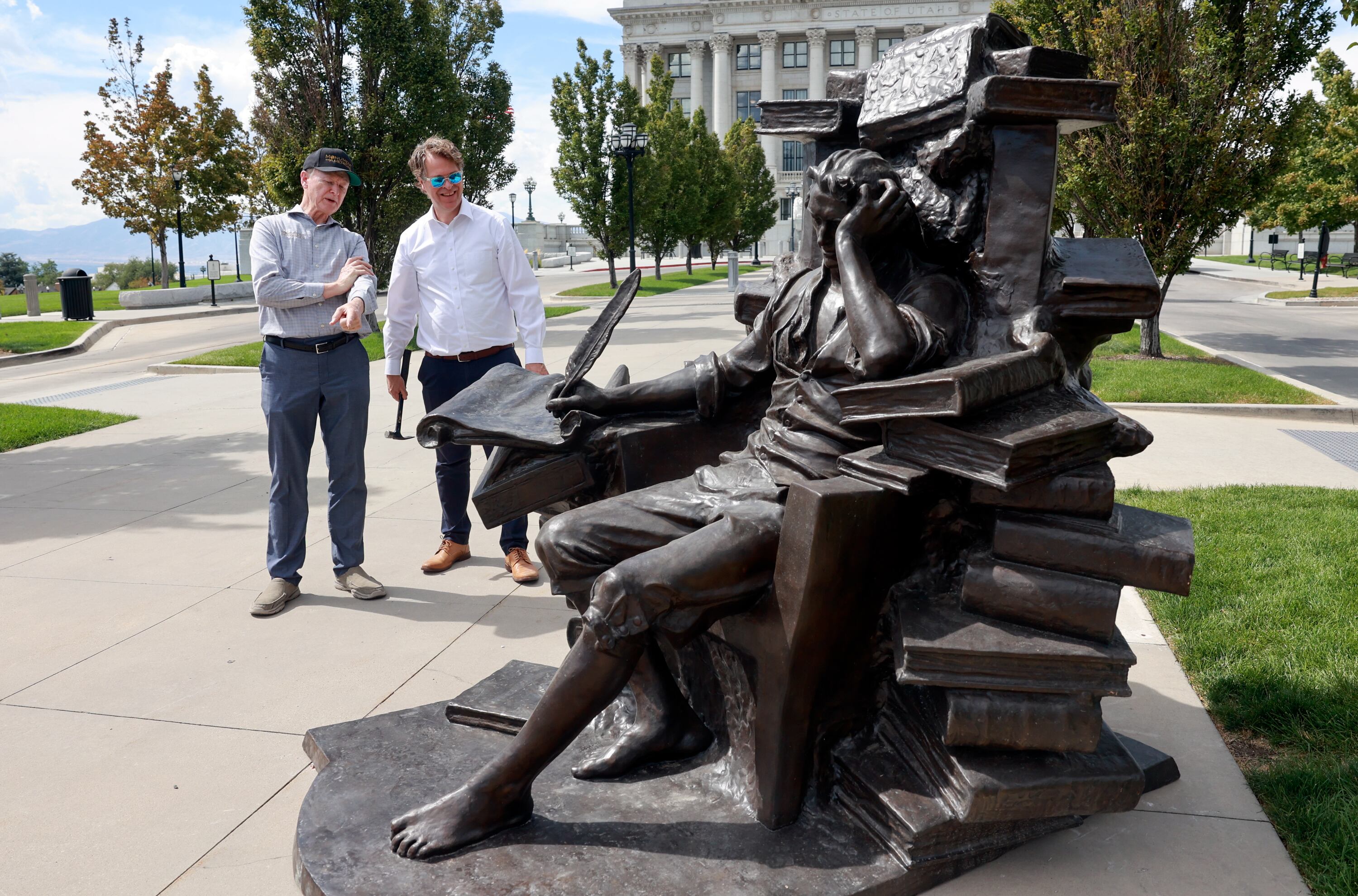 Utah sculptors' tributes to Founding Fathers now on display at Utah Capitol