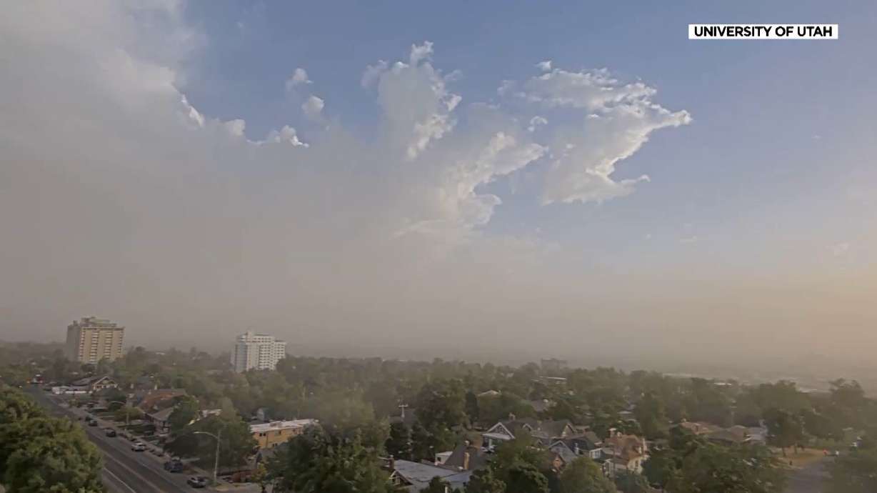 Dust blows across the Salt Lake Valley. A study found that dust from the exposed lakebeds of Great Salt Lake is costing Utahns millions of dollars in healthcare costs, and could cost even more in trying to manage the spread.