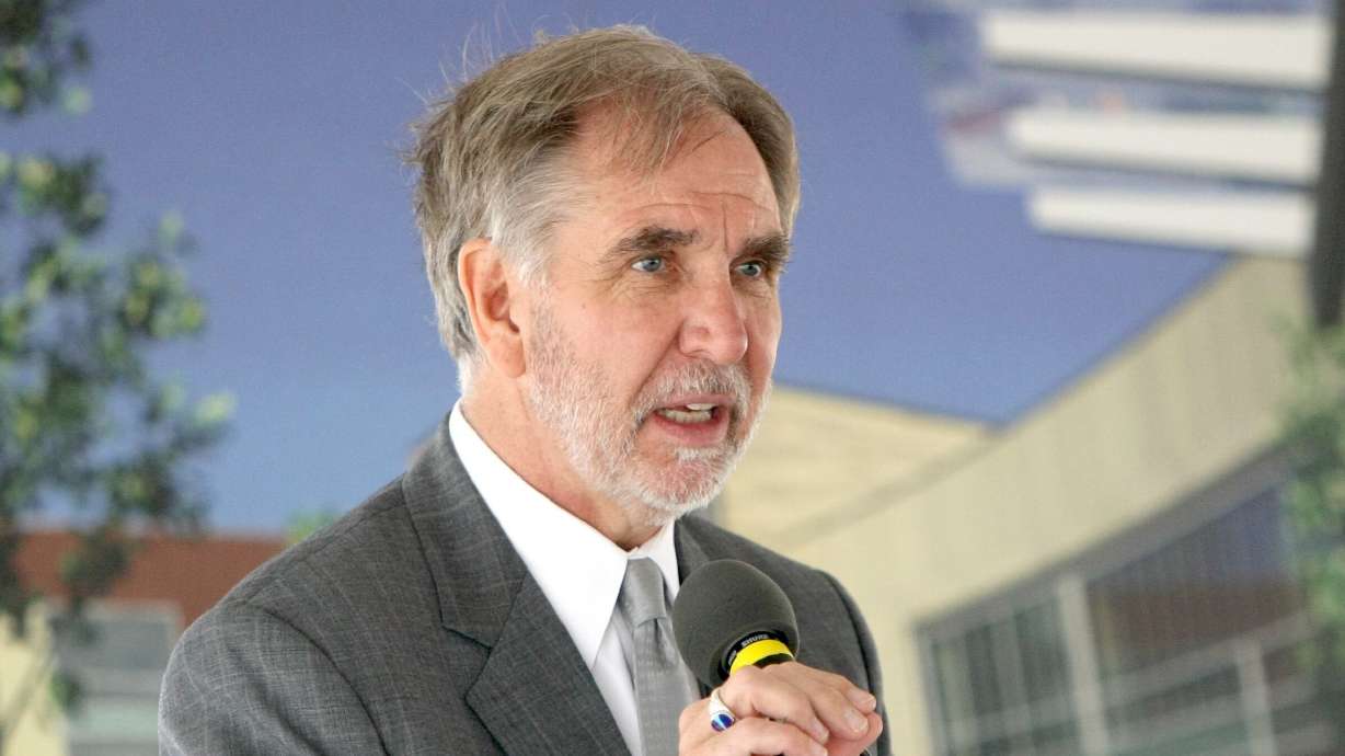 Then-University of Utah President Michael Young in 2010 speaking at the University of Utah Health Care and Kennecott Land groundbreaking for a new medical facility in South Jordan's Daybreak community. Young is seeking Senate confirmation as the U.S. ambassador to Serbia.