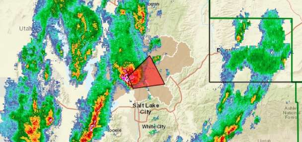 Tornado warning issued for parts of Wasatch Front, northern Utah