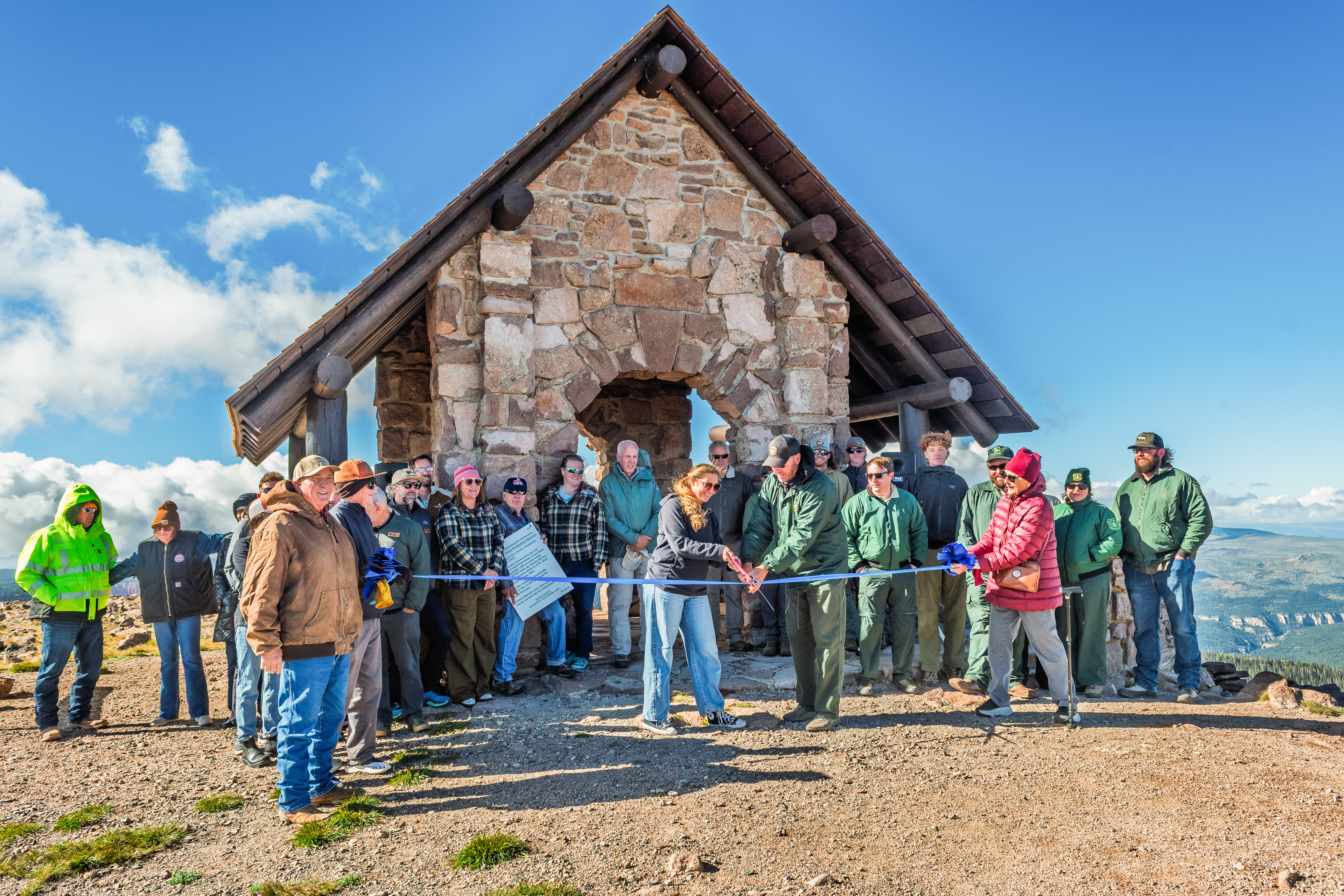 Historic fire lookout structure on Brian Head Peak rebuilt years after wind damage