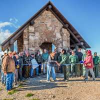 Historic fire lookout structure on Brian Head Peak rebuilt years after wind damage