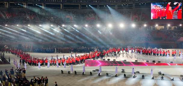 The Asian Games are open with more athletes than the Summer Olympics and some unfamiliar sports