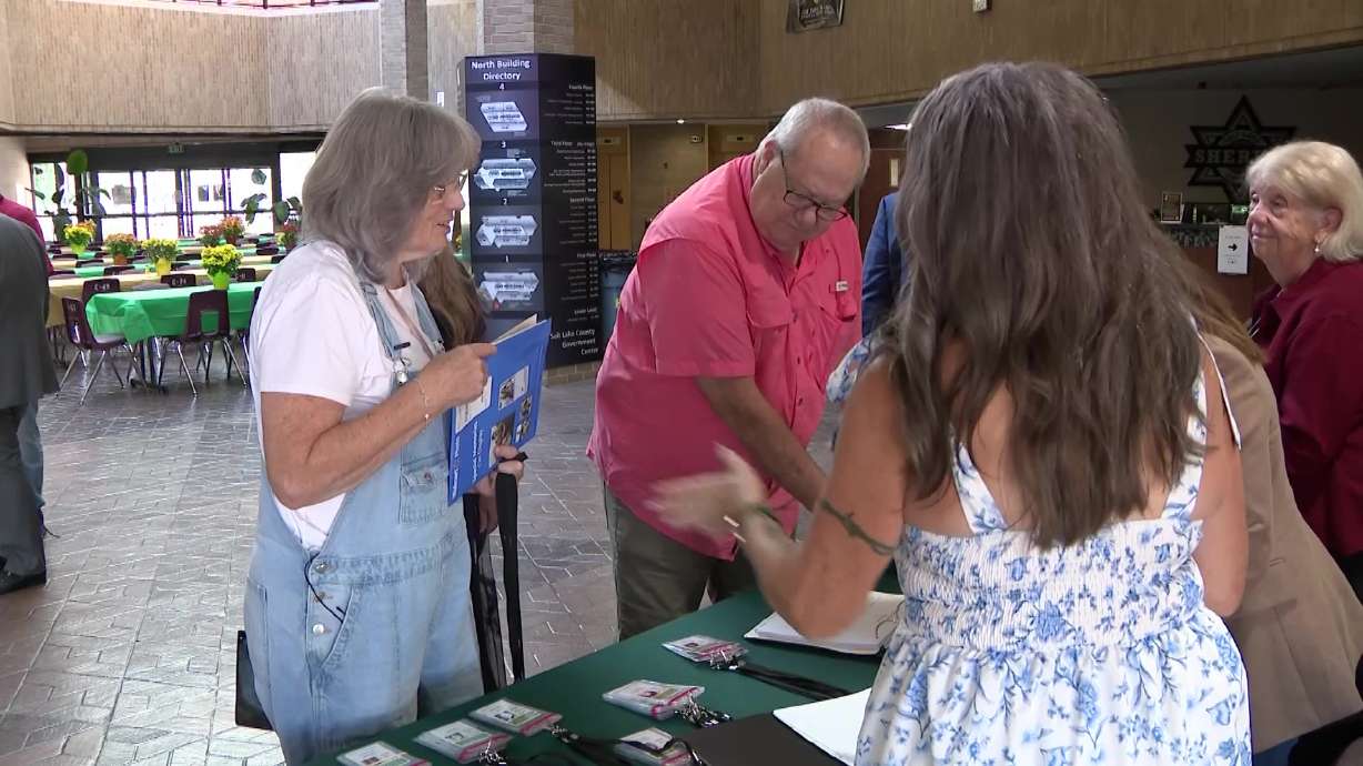 Jennifer Filby at the Hope Conference for cold case homicide victims in Salt Lake City, Saturday. The families of the victims were encouraged not to give up hope.