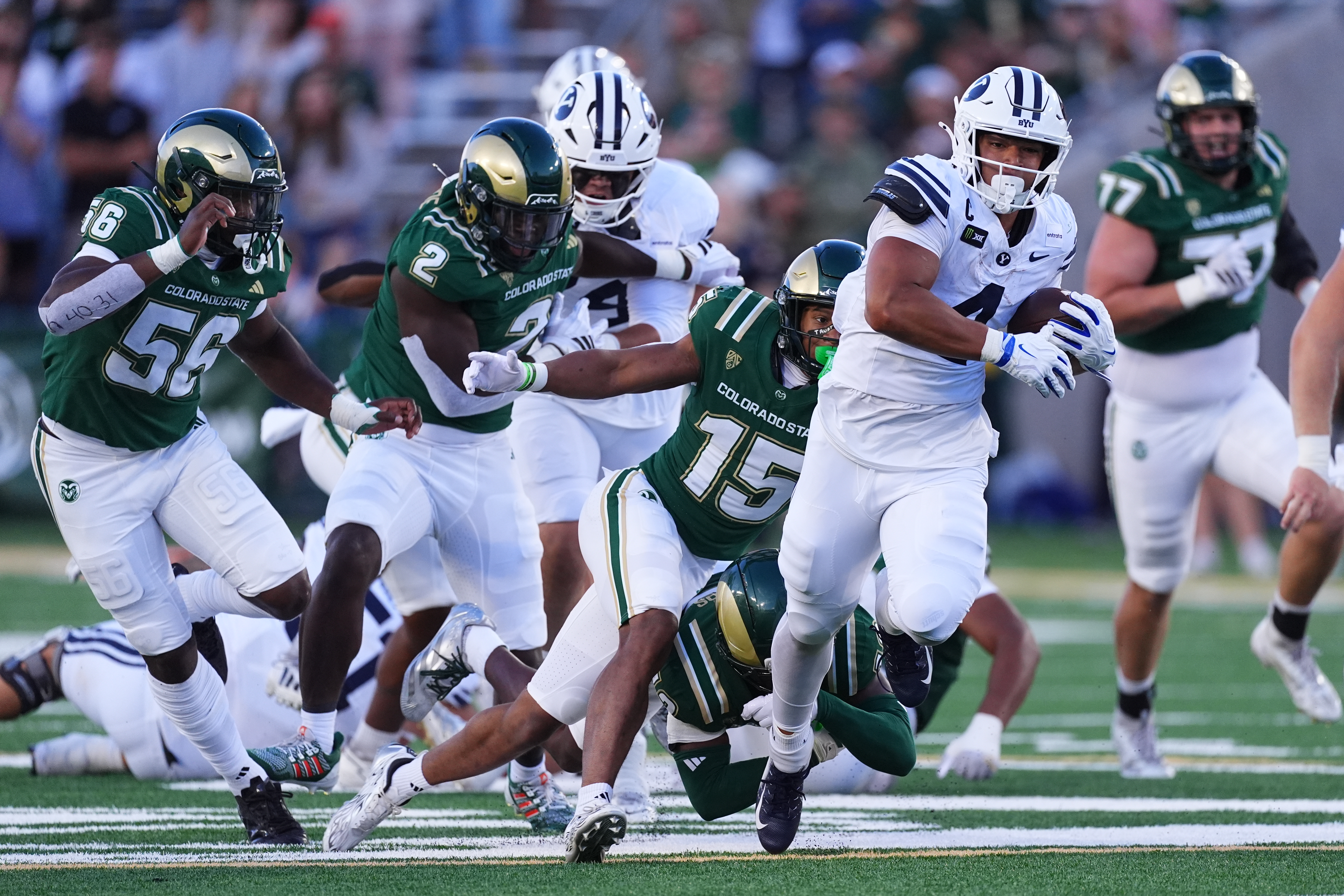 No. 11 BYU makes easy work of Colorado State in blowout road victory