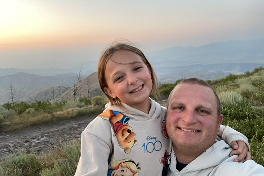 Chloe Hanish and her dad, Chase Hanish, pose for a picture in this undated image.