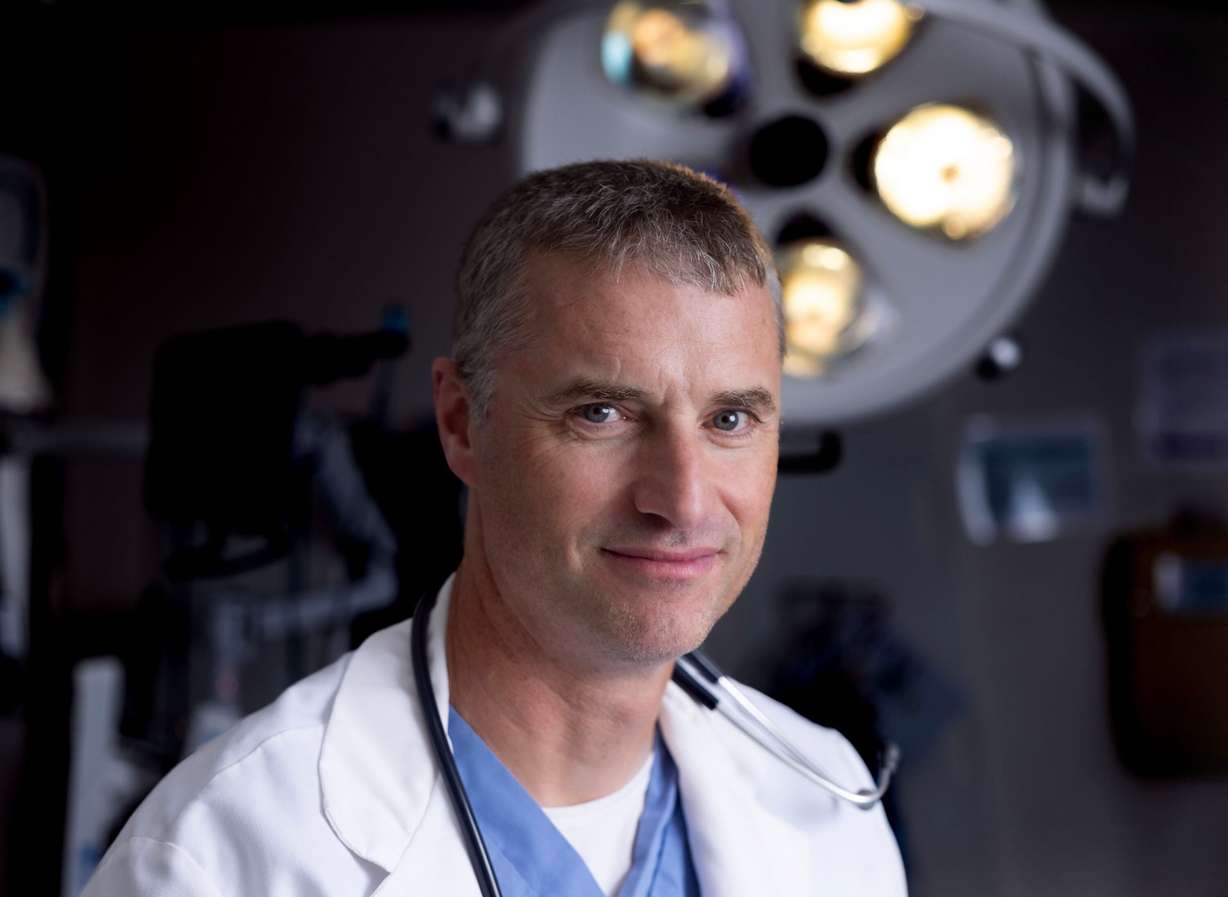 Dr. James Dahle, emergency medicine physician, is pictured at Holy Cross Hospital-Jordan Valley in West Jordan on Aug. 26. Dahle has a blog and website called "The White Coat Investor" that helps doctors manage their money.