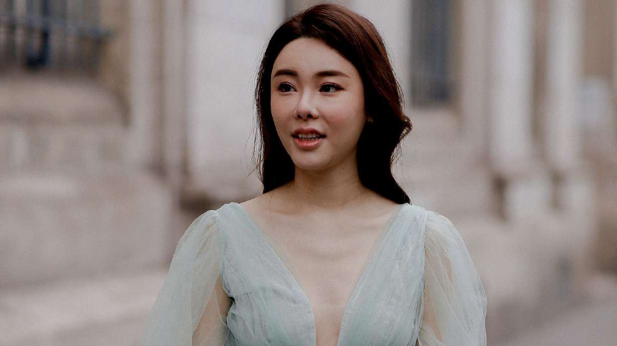 Abby Choi arrived at Elie Saab Spring Summer 2023 Haute Couture show in France on January 25, 2023.