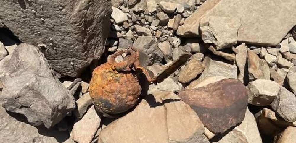 'Kind of scary': Pineview visitors discover grenade on previously submerged reservoir shore