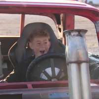 Utah boy gets cancer-free surprise at Fairpark's demolition derby