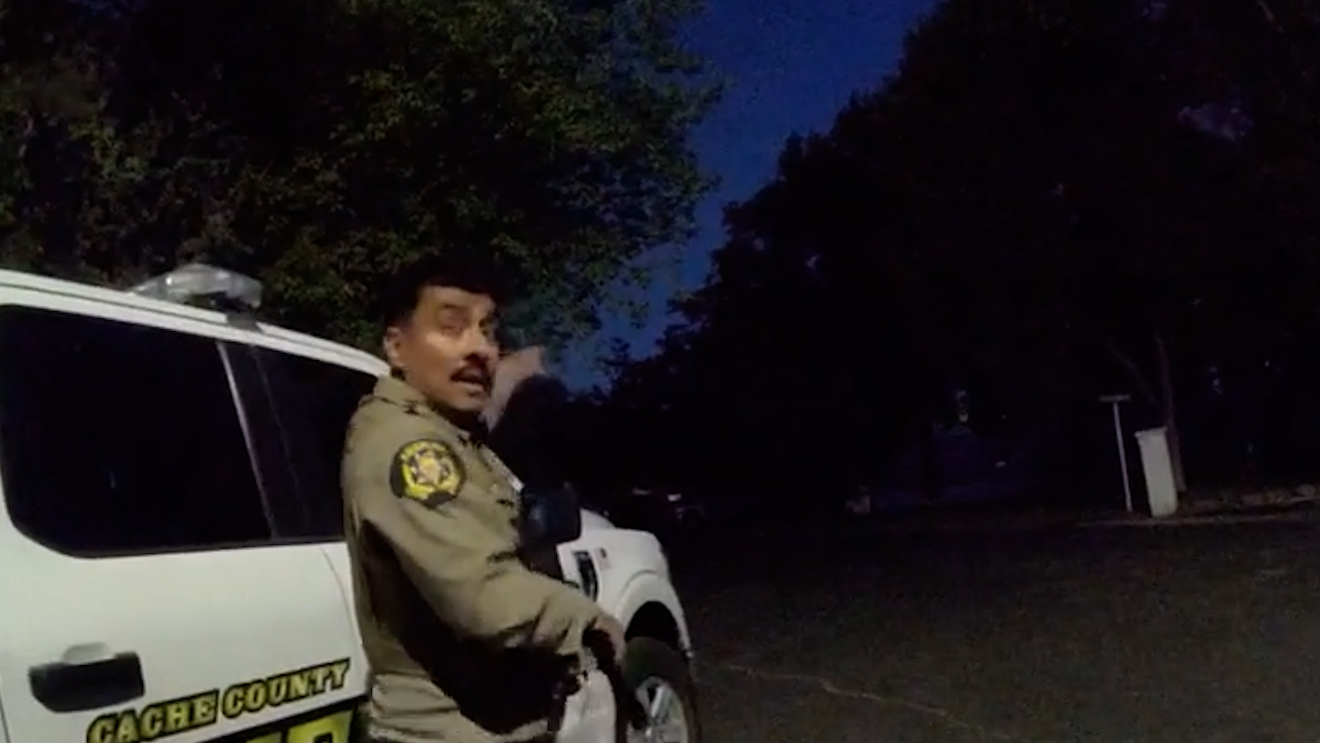 Body camera footage shows Cache County Sheriff's deputies responding to the Hyrum neighborhood as the suspect fired at them and set off explosives.