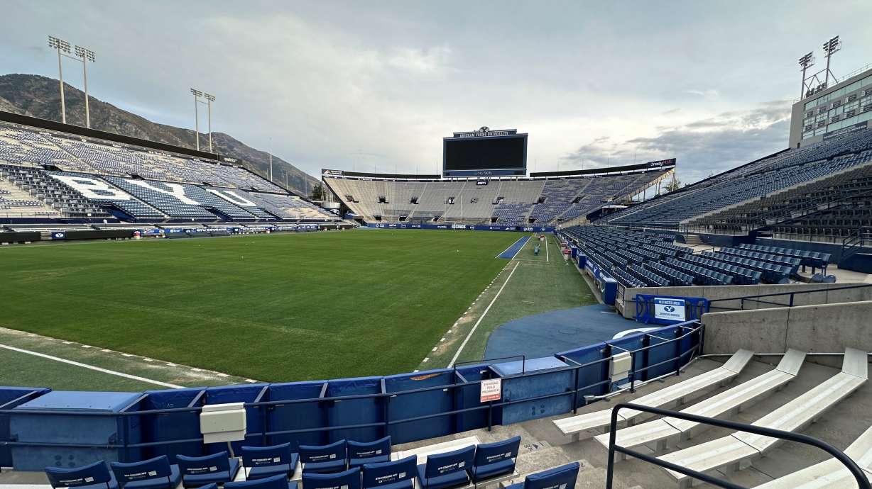 Lavell Edwards Stadium in Provo, Utah is pictured in this undated photo. Colorado State University is apologizing after derogatory chants directed at members of The Church of Jesus Christ of Latter-day Saints were heard.