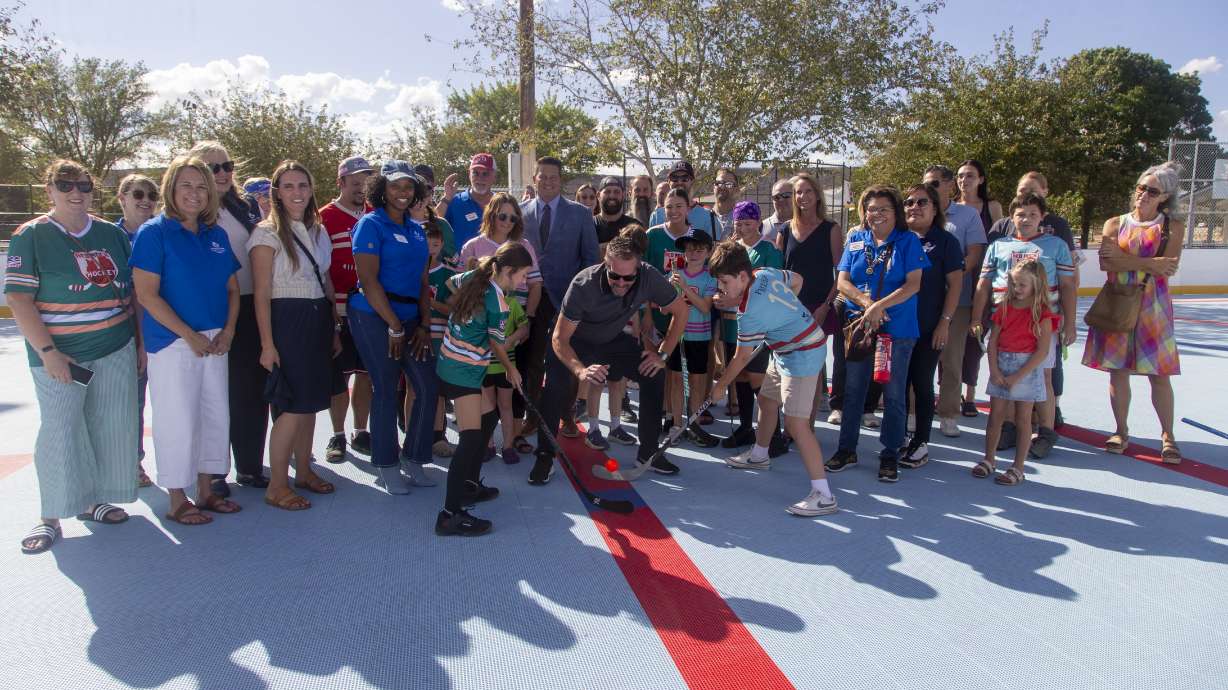 The city of St. George has now opened two new outdoor hockey rinks just in time for cooler temperatures. These rinks, however, won’t be covered in ice, but flooded with hundreds of locals who have taken to the sport of ball hockey.