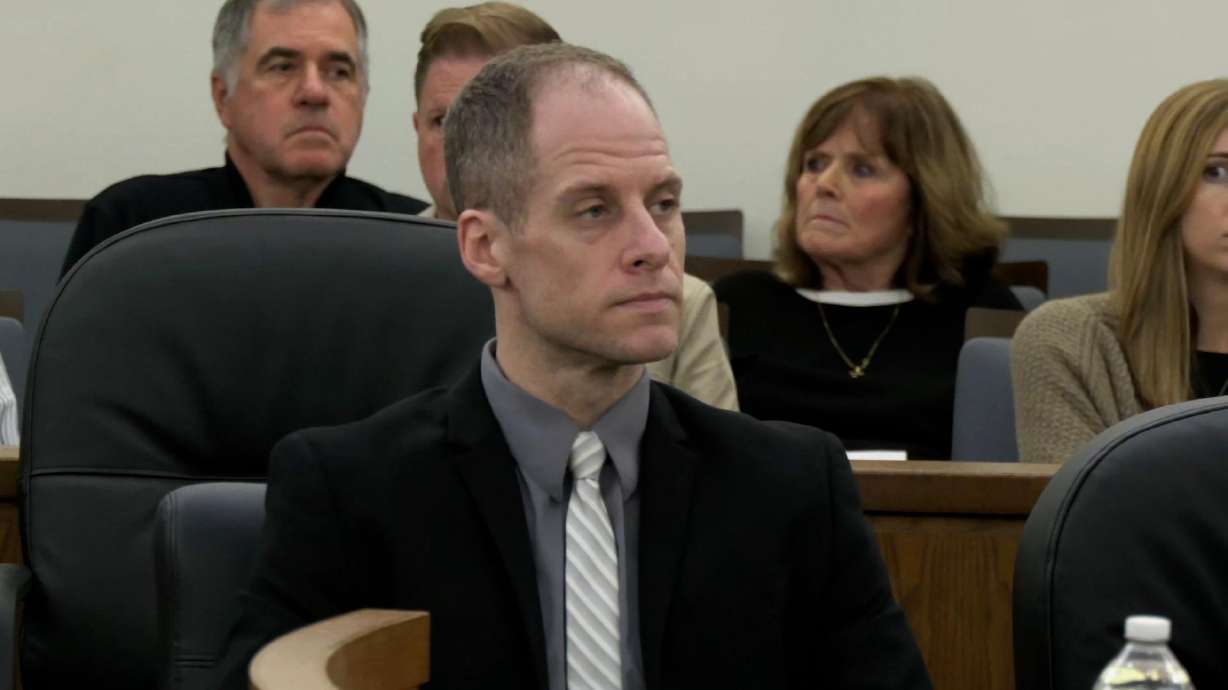 Caleb Flynn appears in court during his murder trial in Troy, Ohio, on September 22.
