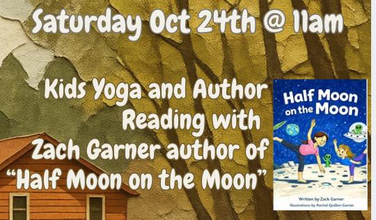 Half Moon on the Moon Book Reading, Signing, and Kids Yoga