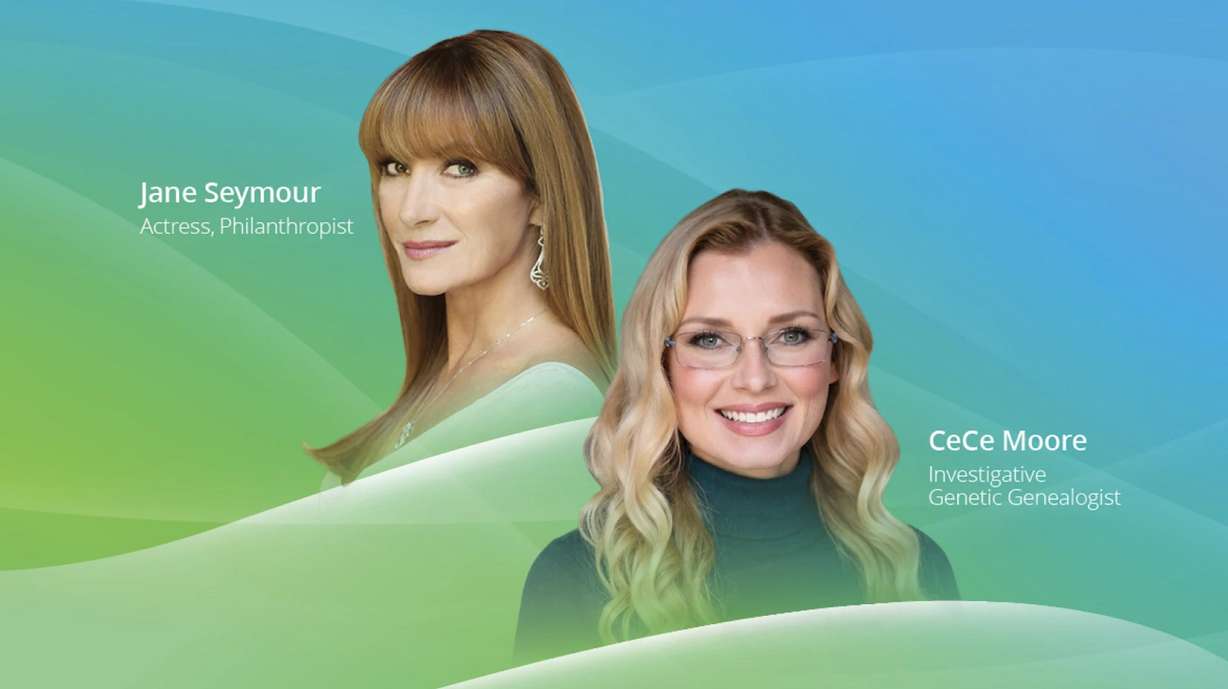 Actress Jane Seymour and genetic genealogist CeCe Moore will speak at the 2027 RootsTech event.