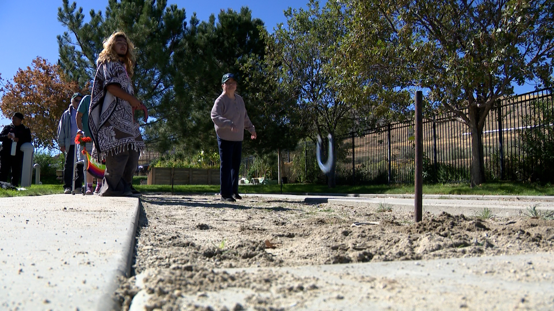 People participate in the Salt Lake County Senior Decathlon in Magna on Tuesday.