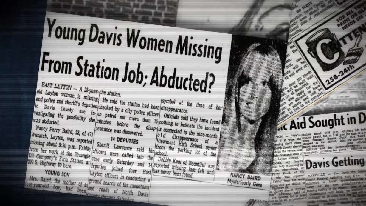 Nancy Baird is seen in an old newspaper clipping. Her cold case had long been blamed on Theodore "Ted" Bundy, despite no direct evidence.