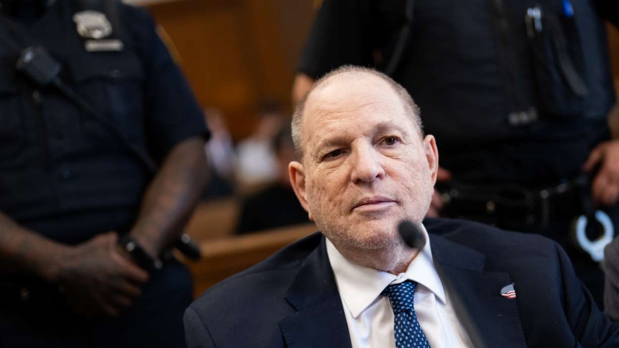 Harvey Weinstein appears in Manhattan Supreme Court, June 25, in New York. Weinstein was sentenced to 15 years in prison for sexually assaulting a woman in 2006 in New York.